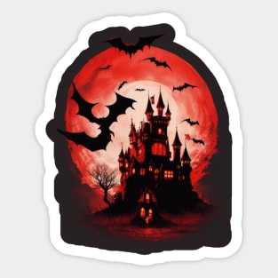 horror castle Sticker